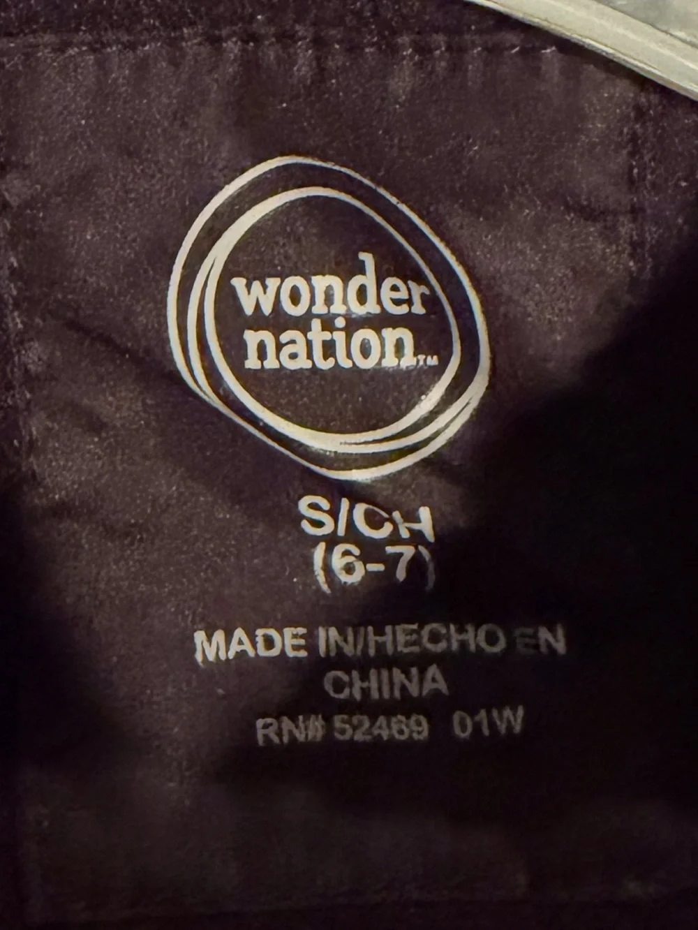 Kids wonder nation coat size s